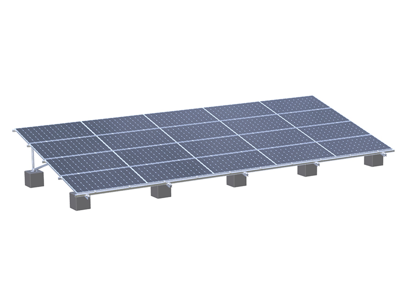 Concrete Based Ground Aluminum PV Mounting Bracket