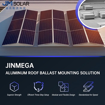 ballasted flat roof solar panel mounting system