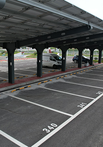 The French 800kw Solar Carport  Project