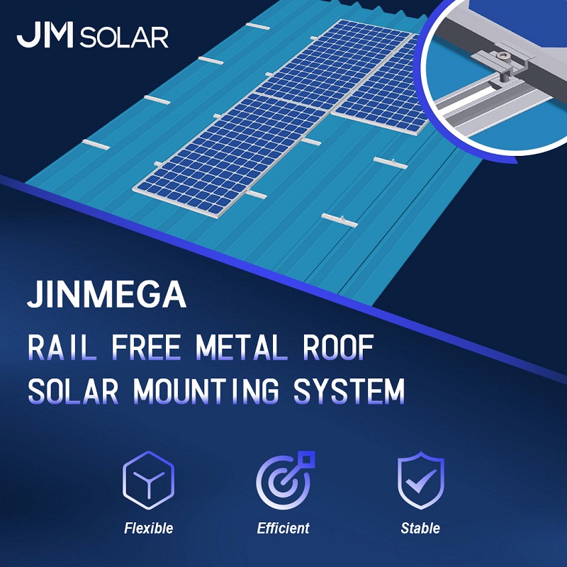 Product Spotlight | Discover JinMega's Rail-Free Metal Roof Solar Mounting Systems